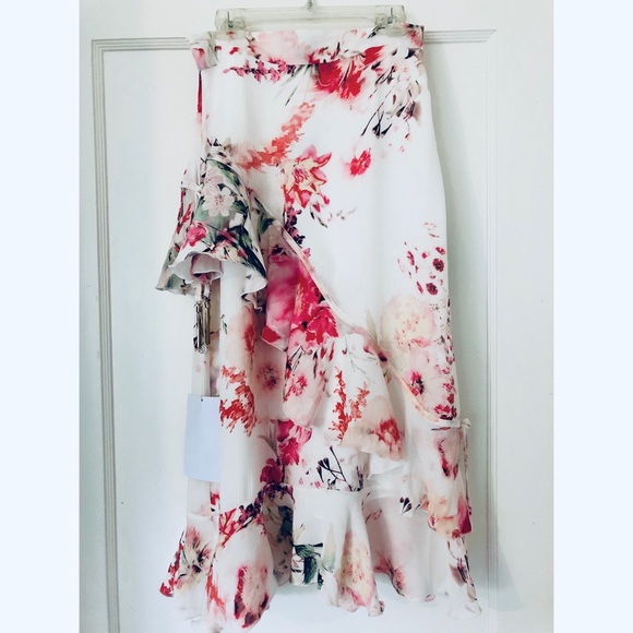 Floral Garden Hues Midi Skirt - Picture 6 of 7